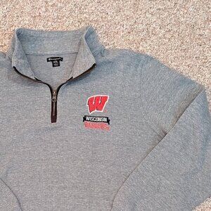 Champion University of Wisconsin 1/4 Zip Sweater